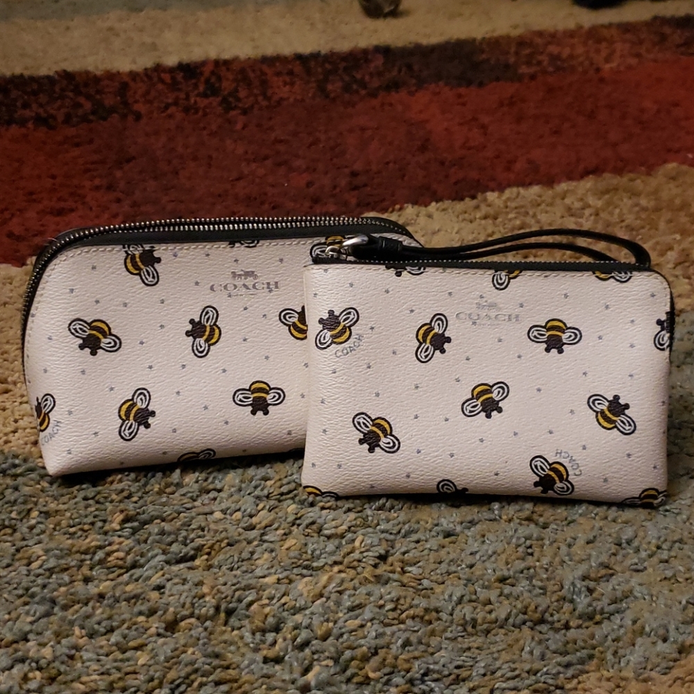 Coach make up bag and ID wallet